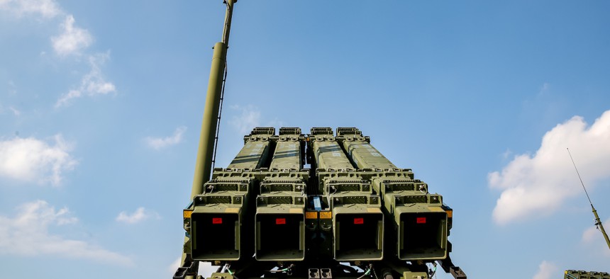 A Patriot air defense system